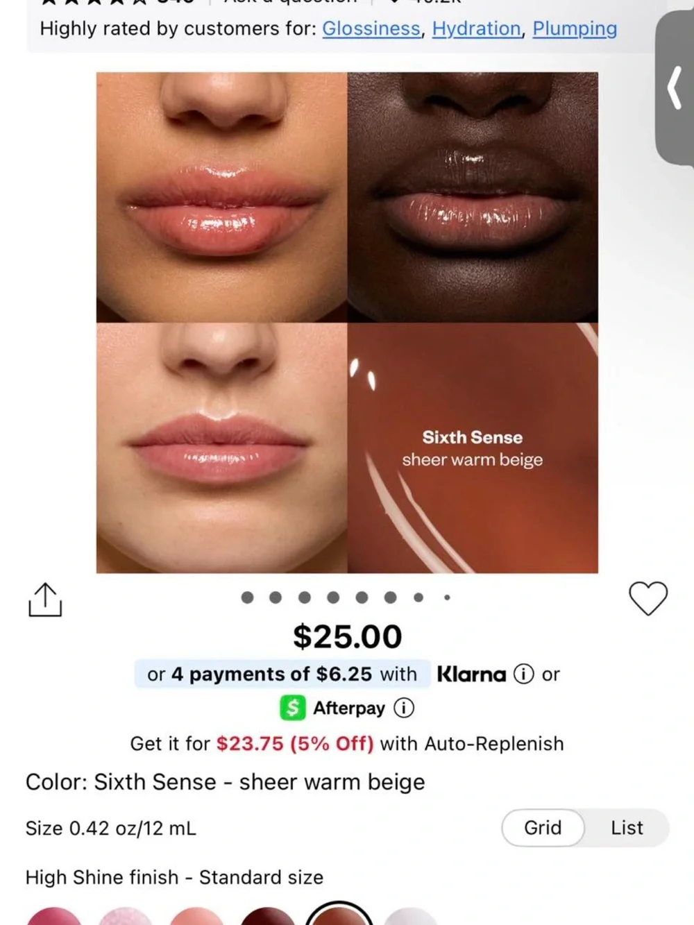 Kosas lip pulse in shade sixth sense #42